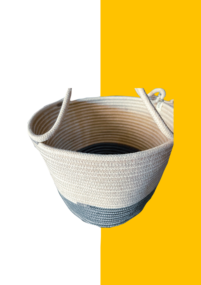 Cobble Grey Planter Basket