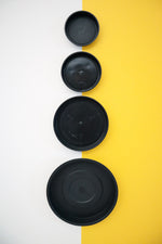 Black Plastic Saucer